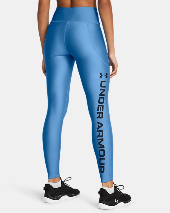 Damen HeatGear® Leggings in voller Länge, Blue, pdpMainDesktop image number 1